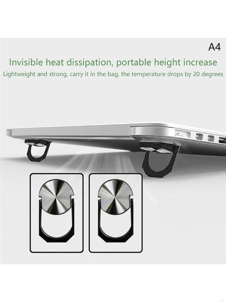 Desk Setup Reference - Laptop Stand Foldable Notebook Cooling Risers