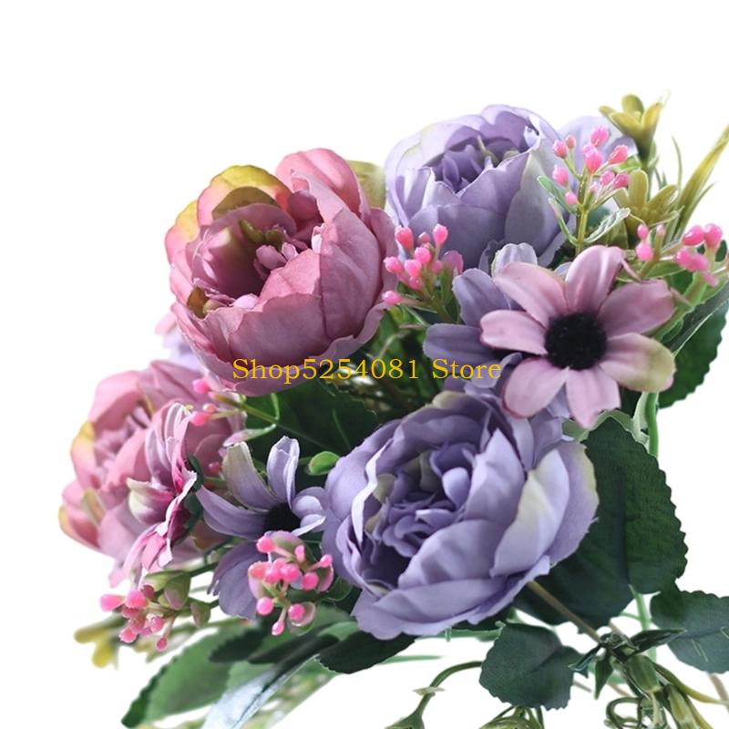 AXYC Color Silk Artificial Flo - Desk Setup Reference ulasan dan harga
