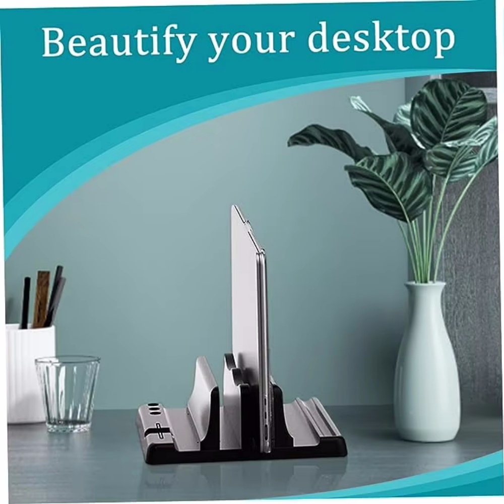 Single/Dual-Slot Vertical Lapt - Vertical Laptop Stand ulasan dan harga