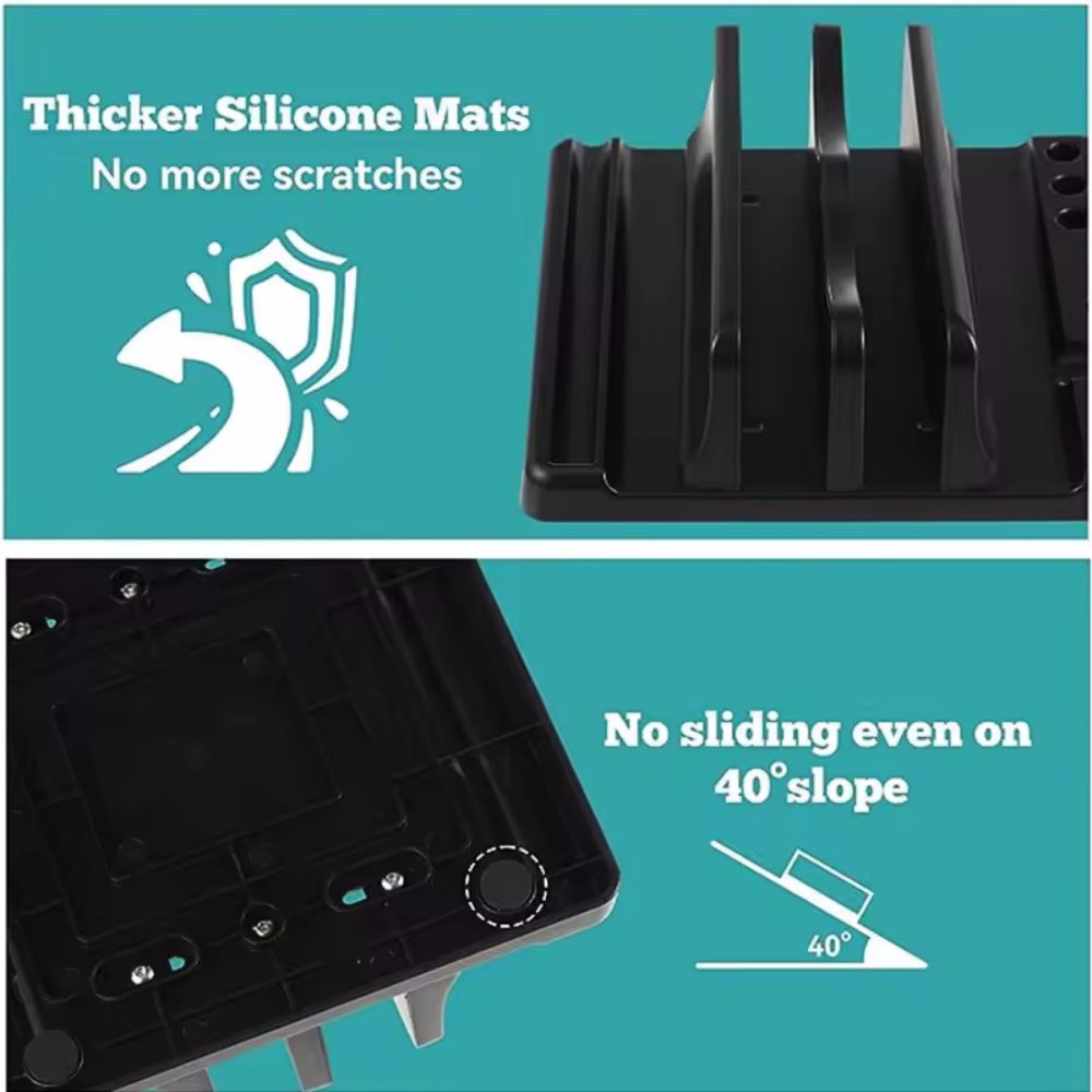 Single/Dual-Slot Vertical Lapt - Vertical Laptop Stand ulasan dan harga