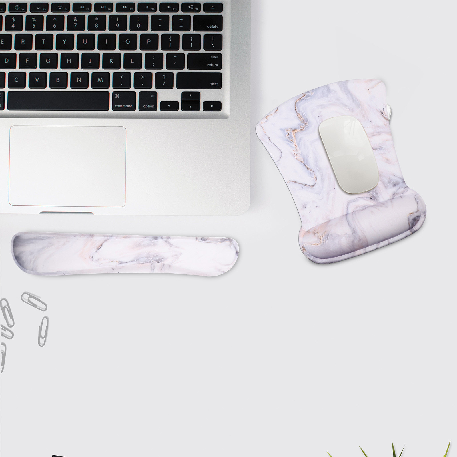 1Set Mouse Pad Wrist Rest Set  - Ergonomic Desk Setup Keyboard ulasan dan harga