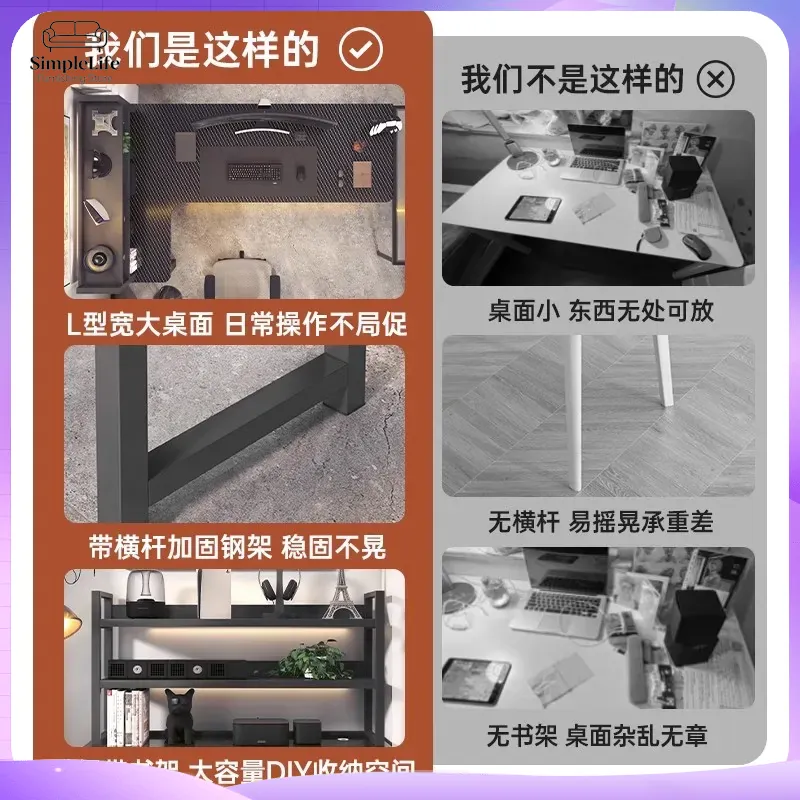 Corner Gaming Desk Computer De - Desk Setup For Office ulasan dan harga