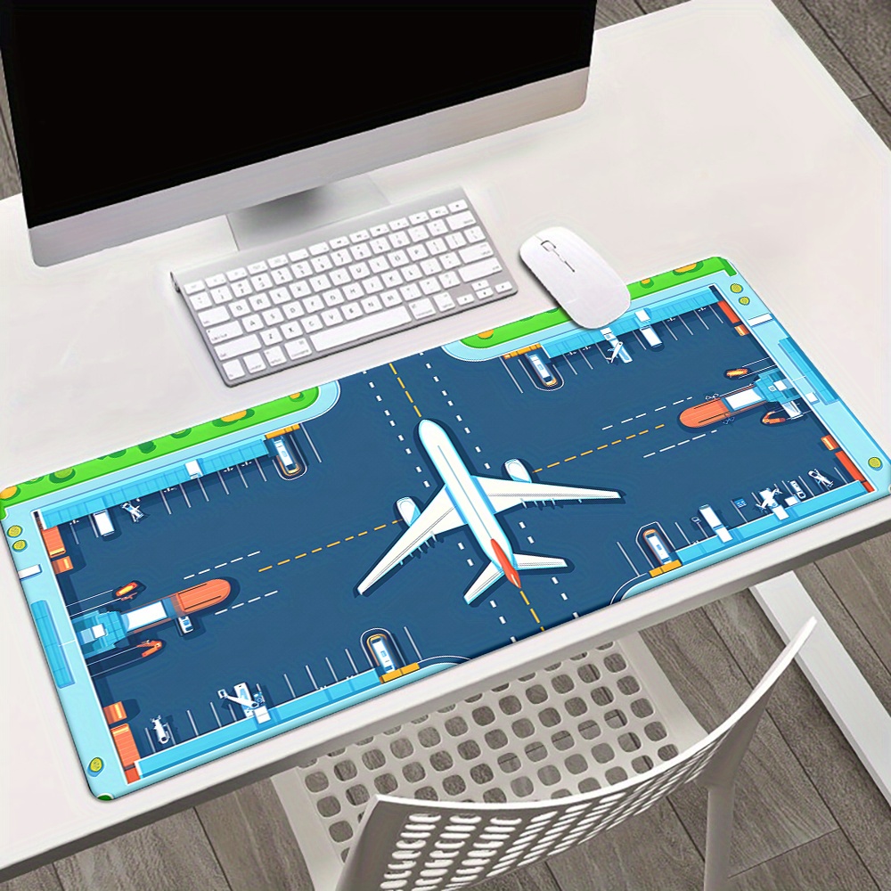 Airplane Runway Mouse Pad Larg - Desk Setup For Office ulasan dan harga