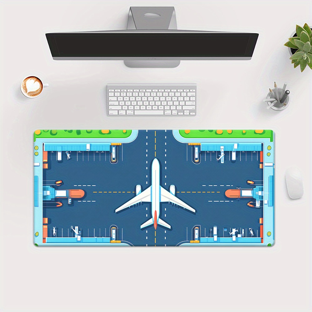 Airplane Runway Mouse Pad Larg - Desk Setup For Office ulasan dan harga