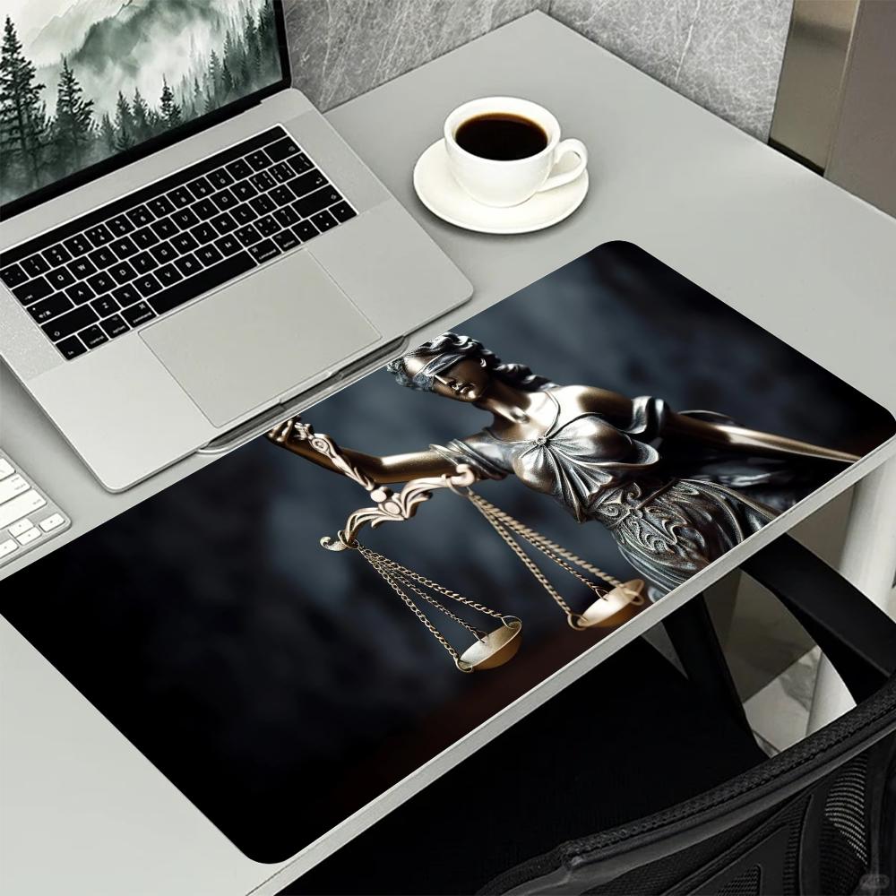 Lady Justice Statue Theme Larg - Desk Setup For Office ulasan dan harga