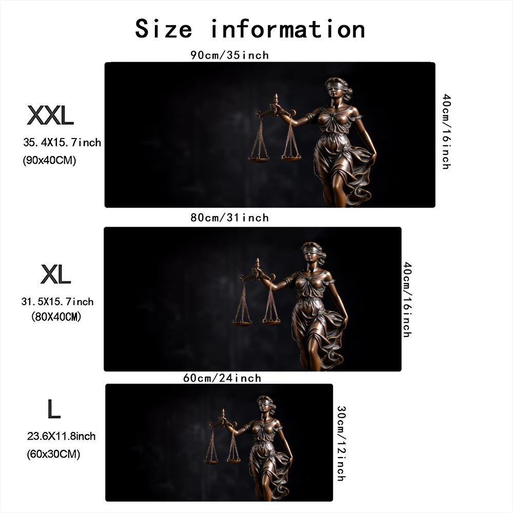 Lady Justice Statue Theme Larg - Desk Setup For Office ulasan dan harga