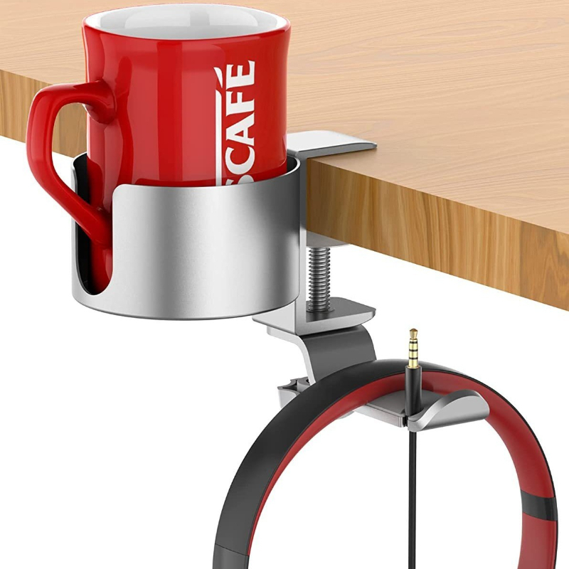 Premium Rotating Cup Holder Al - Desk Setup For Office ulasan dan harga