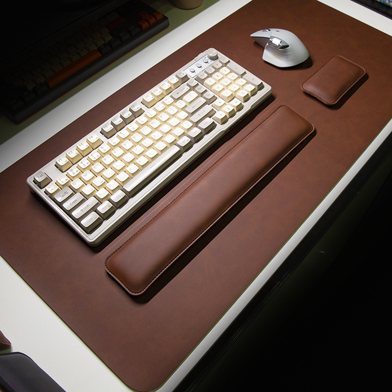 Desk Mat Waterproof PU Mouse P - Desk Pad Leather Large ulasan dan harga
