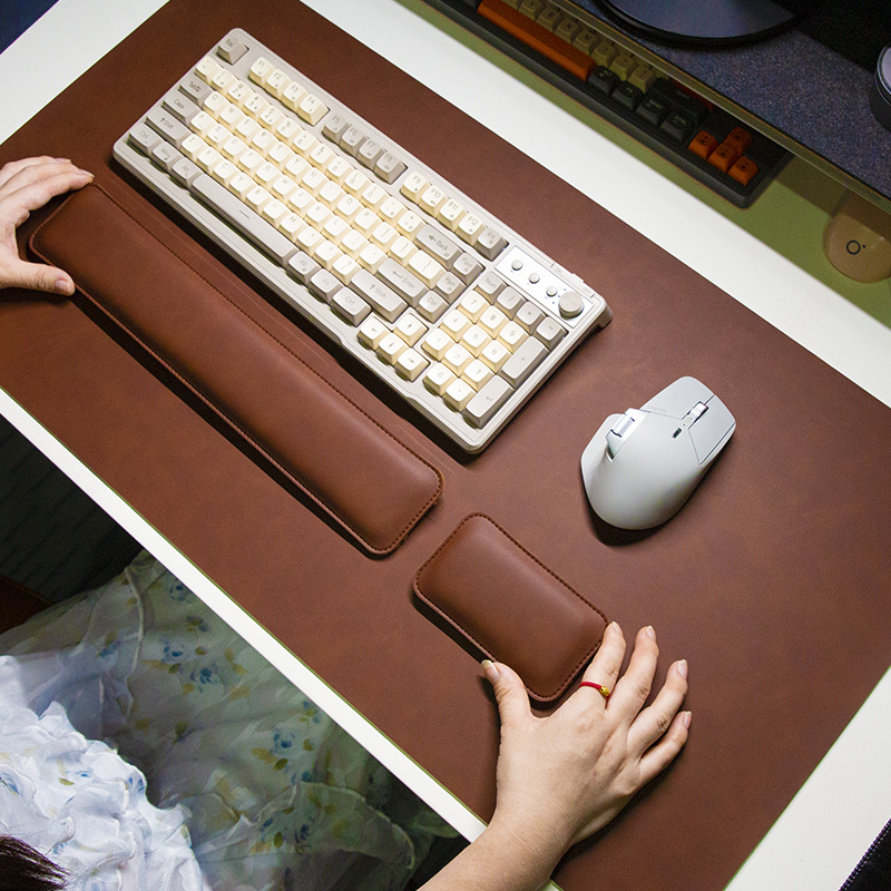 Desk Mat Waterproof PU Mouse P - Desk Pad Leather Large ulasan dan harga