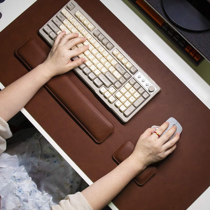 Desk Mat Waterproof PU Mouse P - Desk Pad Leather Large ulasan dan harga
