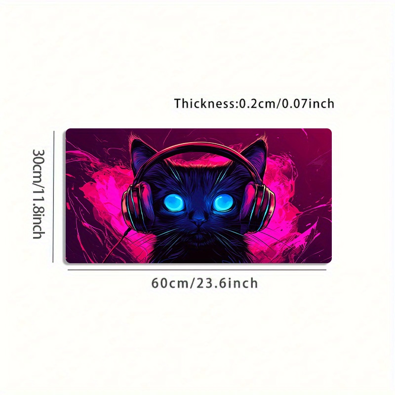 Neon Glowing Cat Headset Exten - Desk Setup For Office ulasan dan harga