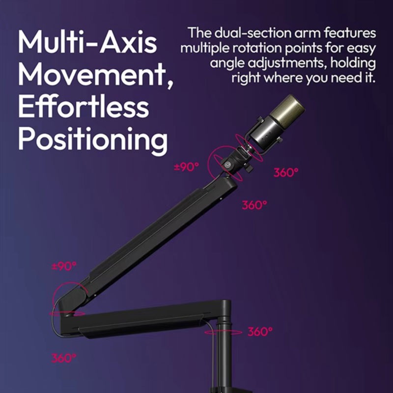 Super Sale ZJ05 Adjustable Mic - Desk Setup Streaming ulasan dan harga