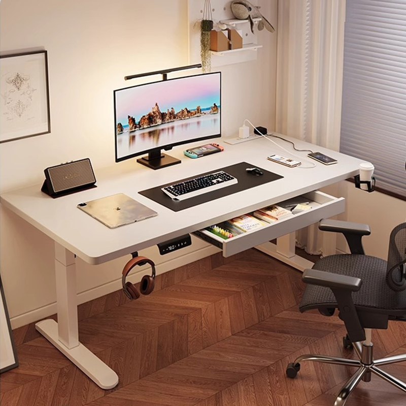 Modern Iron Dual Motor Electri - Desk Setup For Office ulasan dan harga