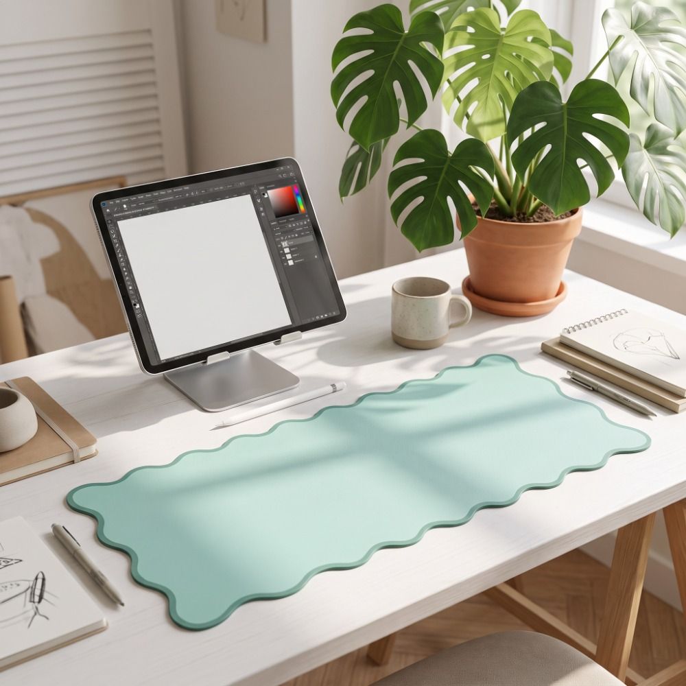 Sweet PU Leather Desk Pad Non  - Desk Pad Leather Large ulasan dan harga