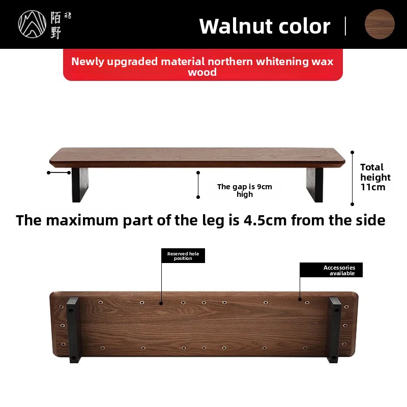 Solid Wood Monitor Riser Stand - Desk Setup For Office ulasan dan harga