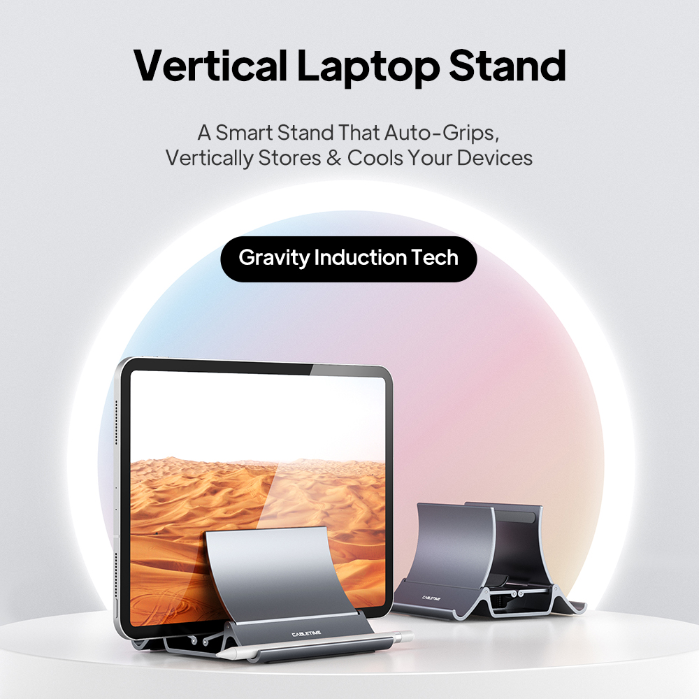 CABLETIME Vertical Laptop Stan - Vertical Laptop Stand ulasan dan harga