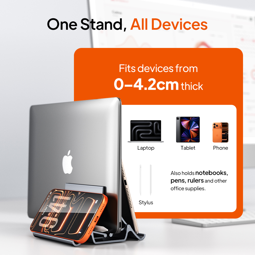 CABLETIME Vertical Laptop Stan - Vertical Laptop Stand ulasan dan harga