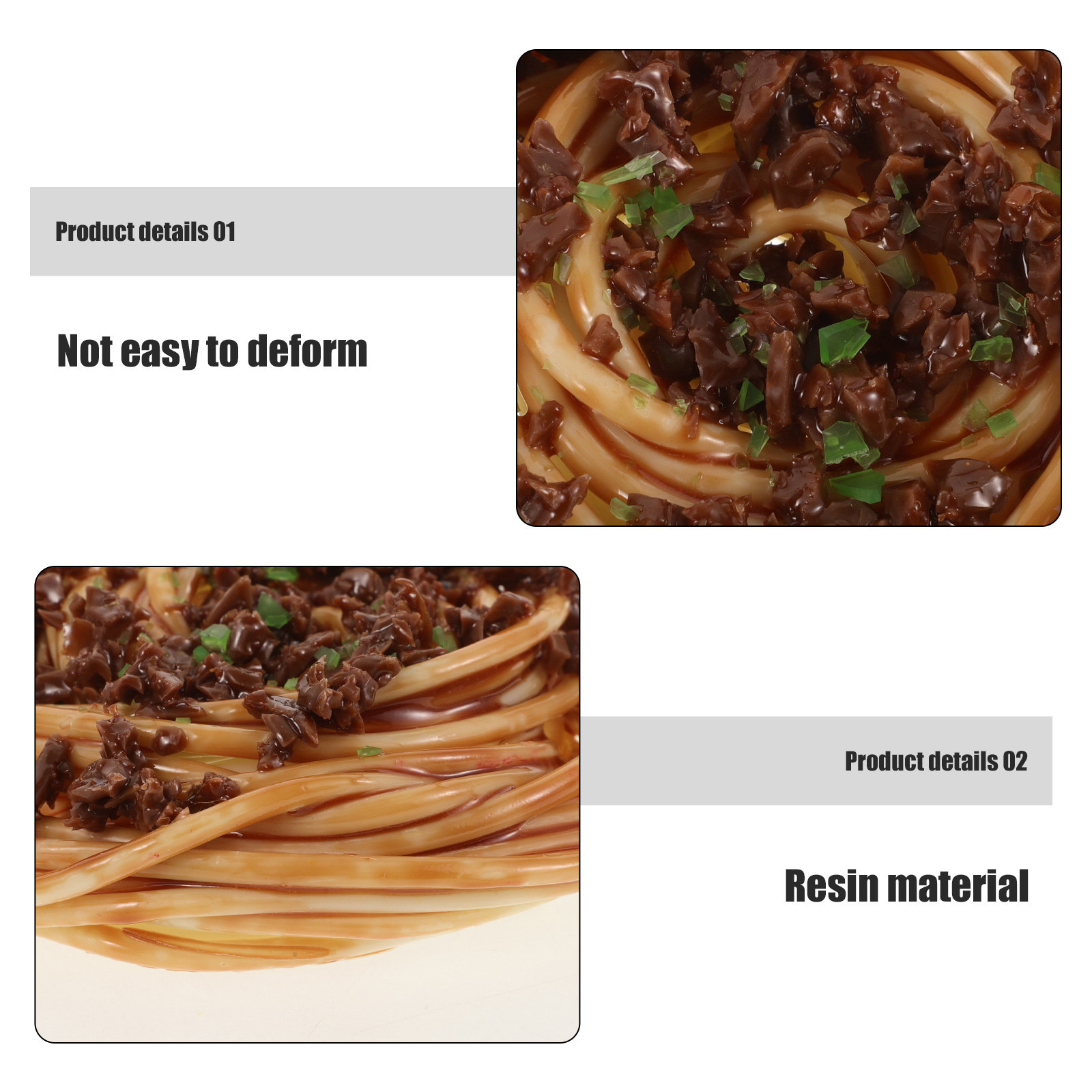 Fake Spaghetti Food Models Pre - Desk Setup Photography ulasan dan harga
