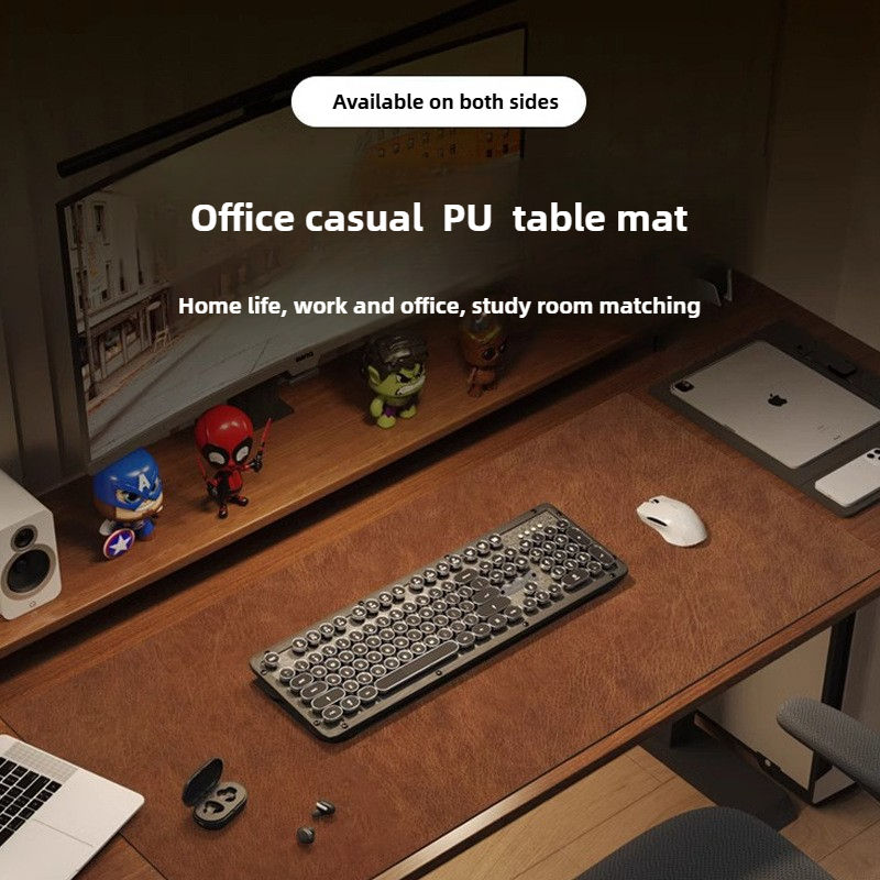 Retro Mousepad Mouse Pad Large - Desk Pad Leather Large ulasan dan harga