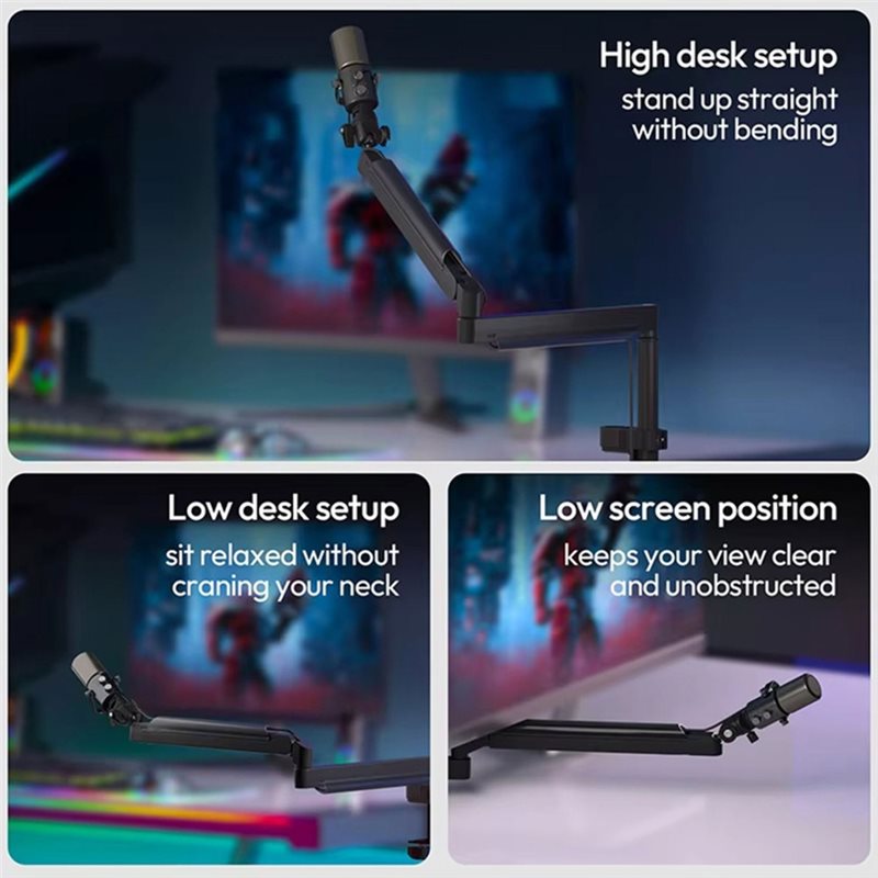 A99E-ZJ05 Adjustable Microphon - Desk Setup Streaming ulasan dan harga