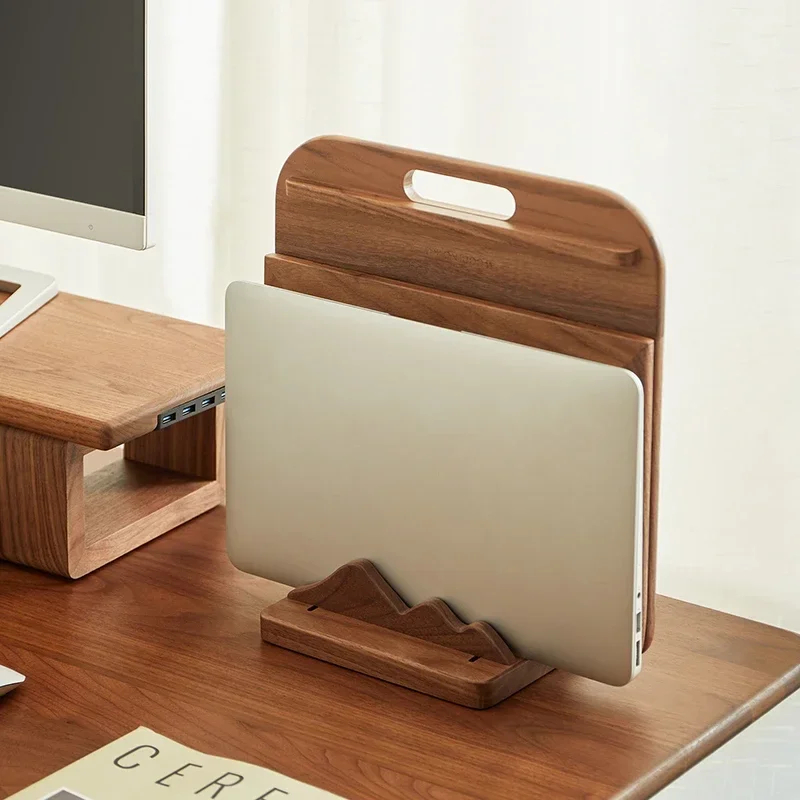 Custom Wooden Laptop Stand Ver - Vertical Laptop Stand ulasan dan harga