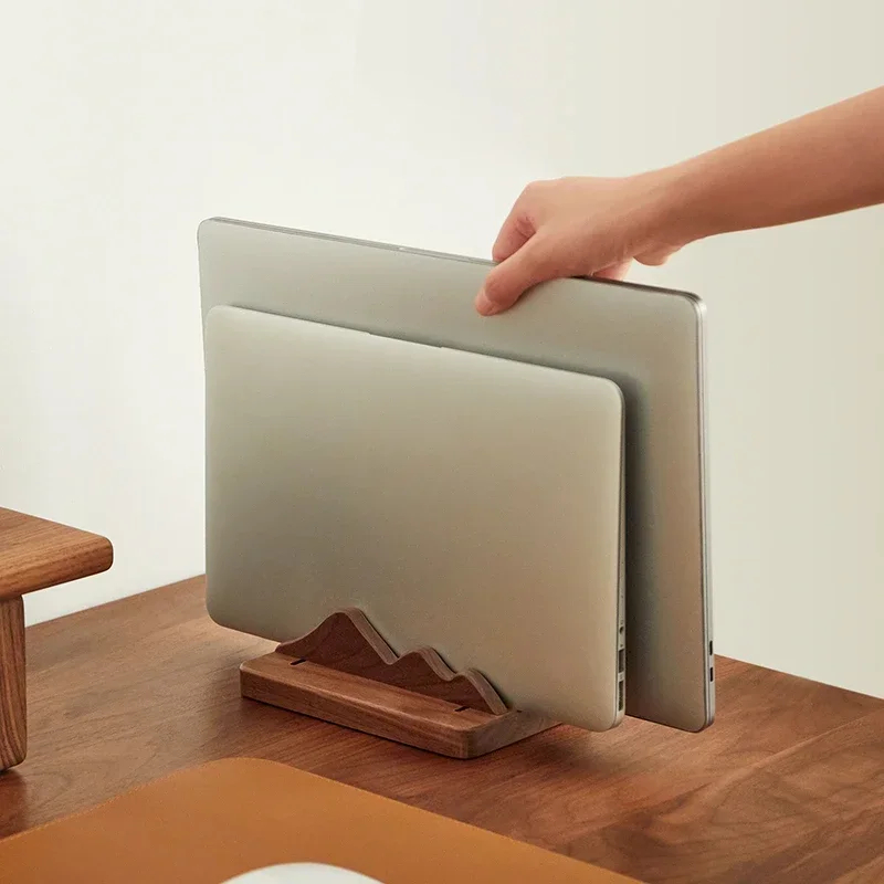 Custom Wooden Laptop Stand Ver - Vertical Laptop Stand ulasan dan harga