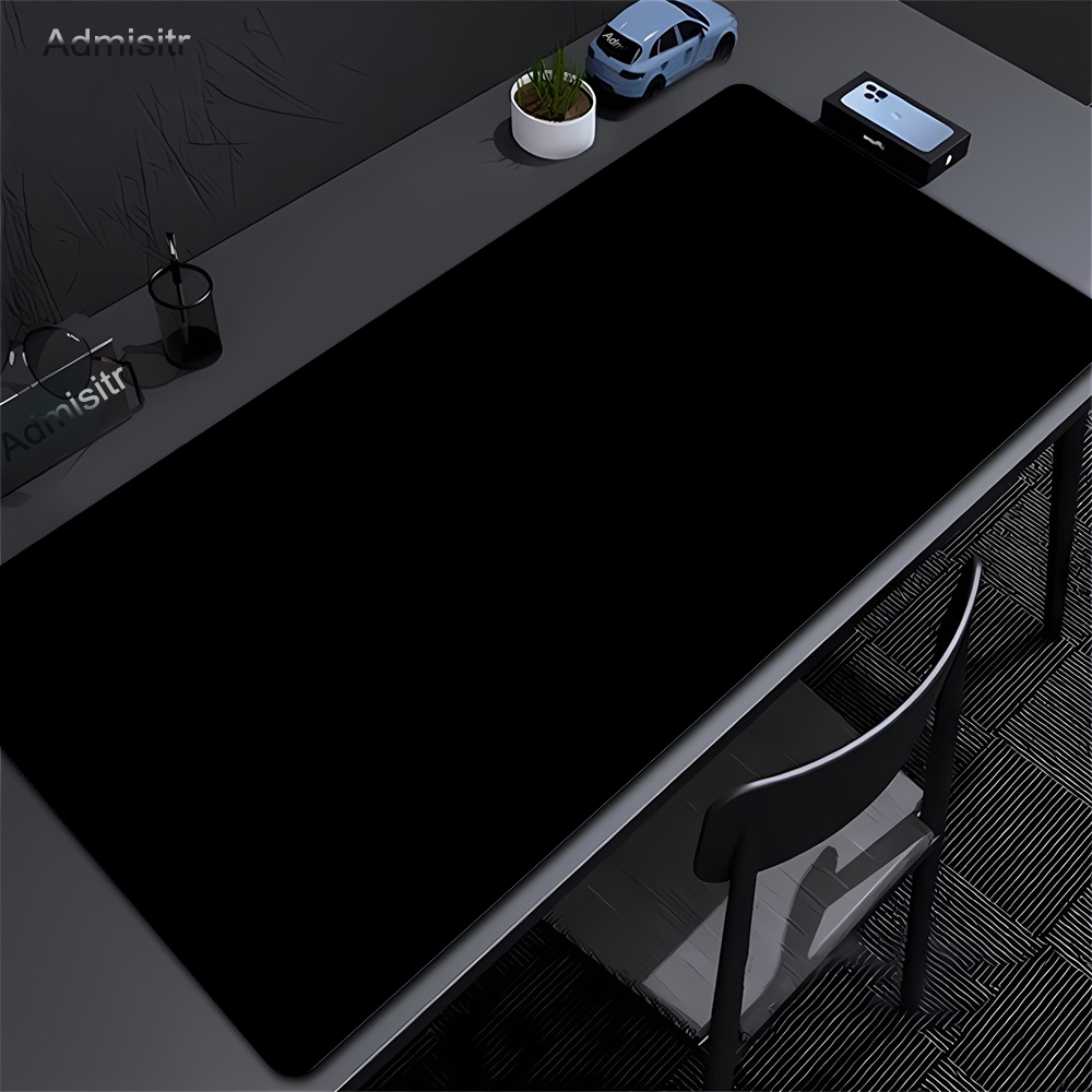 Large Black Mouse Pad Solid Co - Desk Pad Leather Large ulasan dan harga